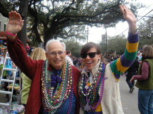 Granddaddy & Channing at Mardi Gras