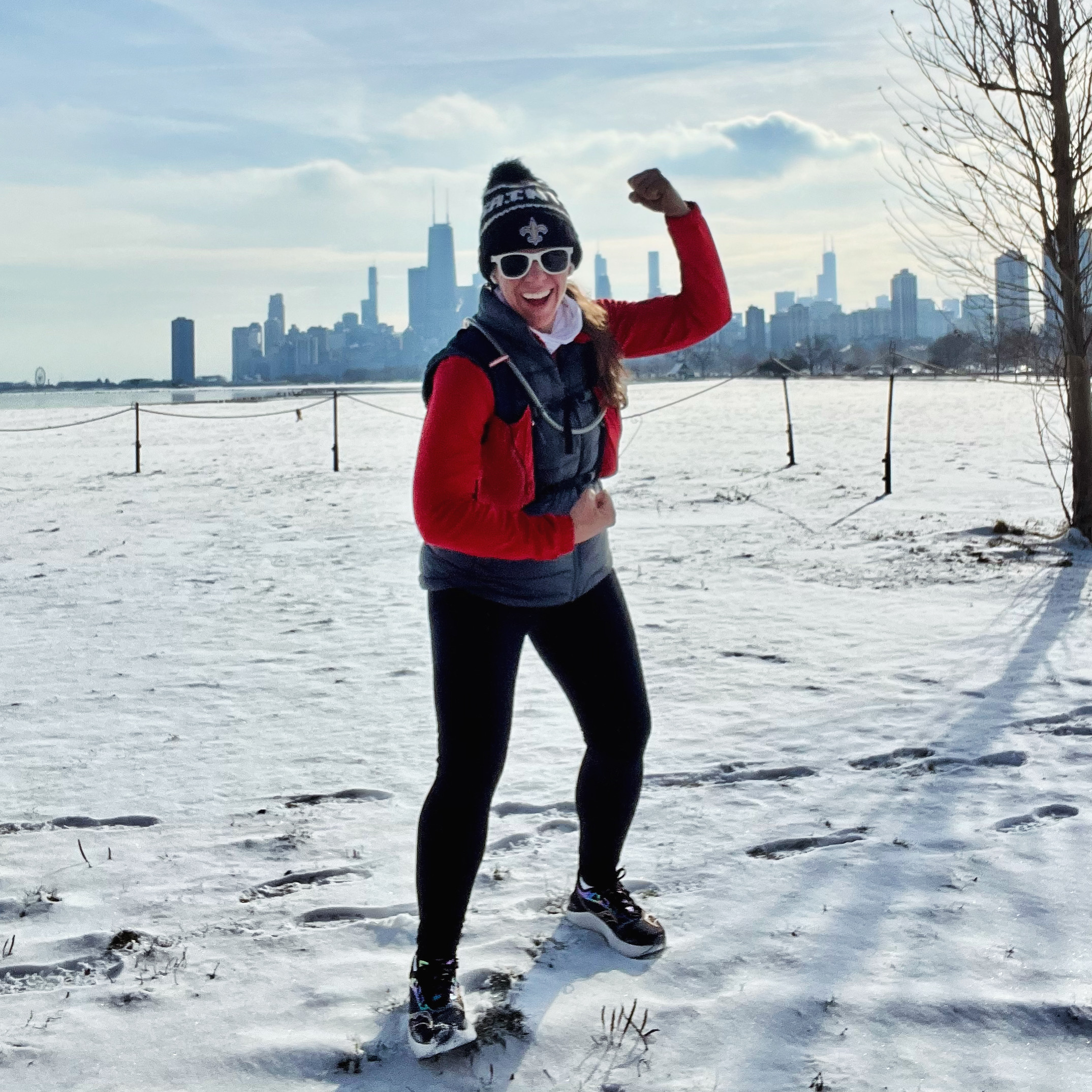 18 mile run in snow