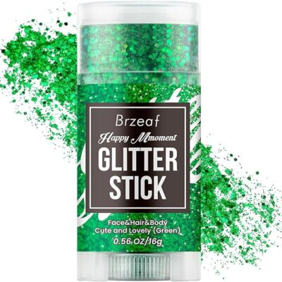 Green glitter stick